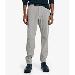 Nautica Mens Size 33 X 30 Pewter Gray Navytech Utility Pants NEW